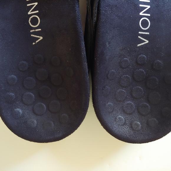 Vionic Rest Ricci Thong Sandals Black Silver Size 7 - Picture 8 of 12